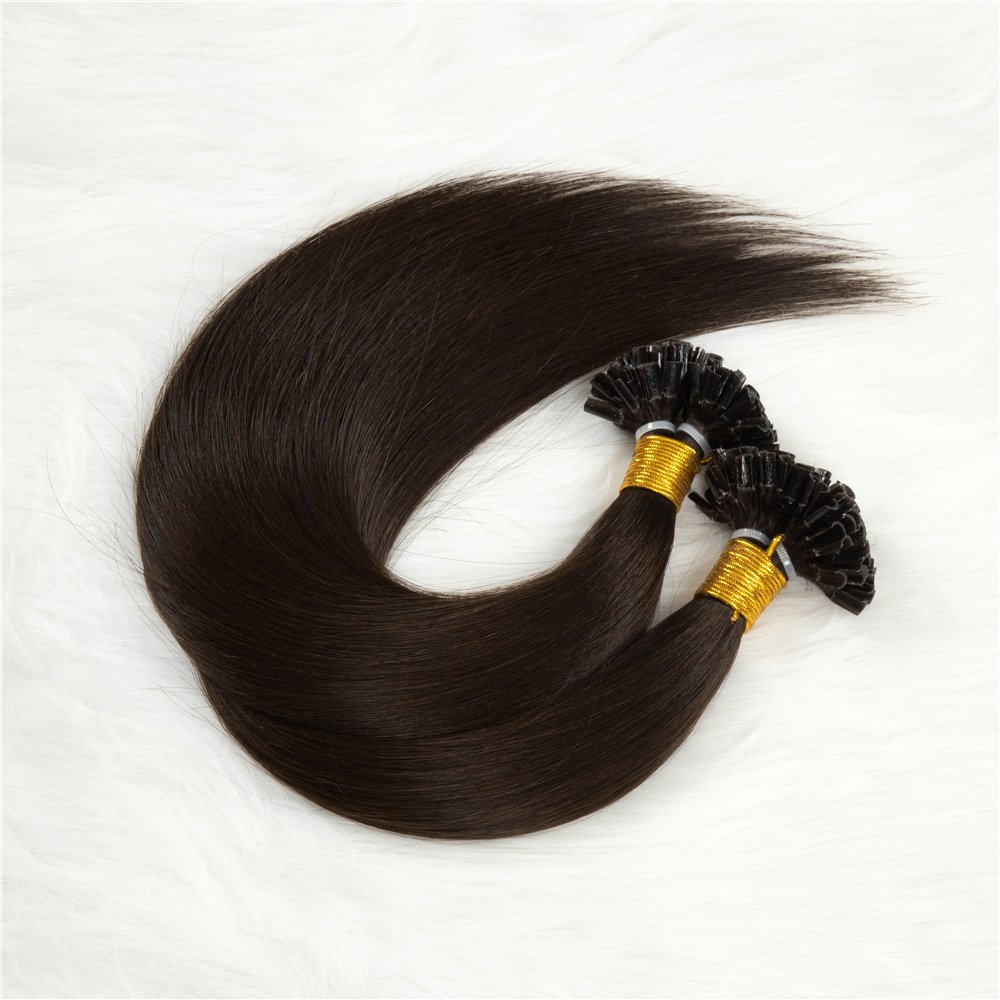 2023 full cuticle aligned human hair extension italian keratin u tip hair extensions balayage u tip hair extensions
