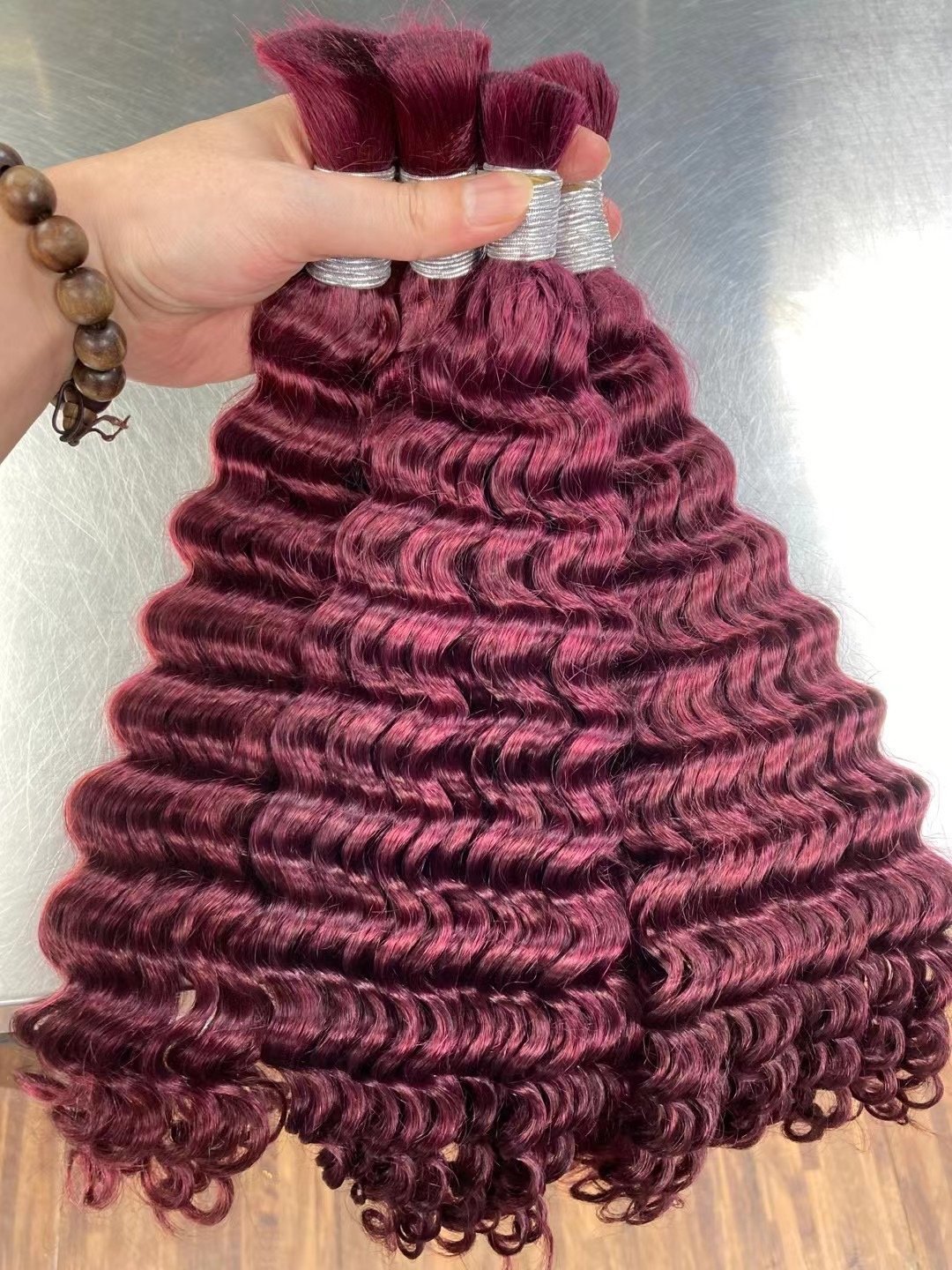 Ready To Ship Products Human Braiding Hair Bulk No Weft Brazilian Braid Hair Extensions For Black People Wet And Wavy