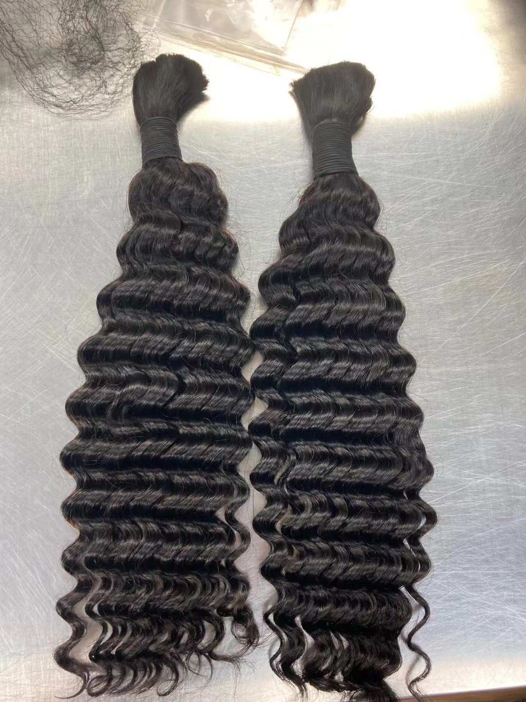 Ready To Ship Products Human Braiding Hair Bulk No Weft Brazilian Braid Hair Extensions For Black People Wet And Wavy