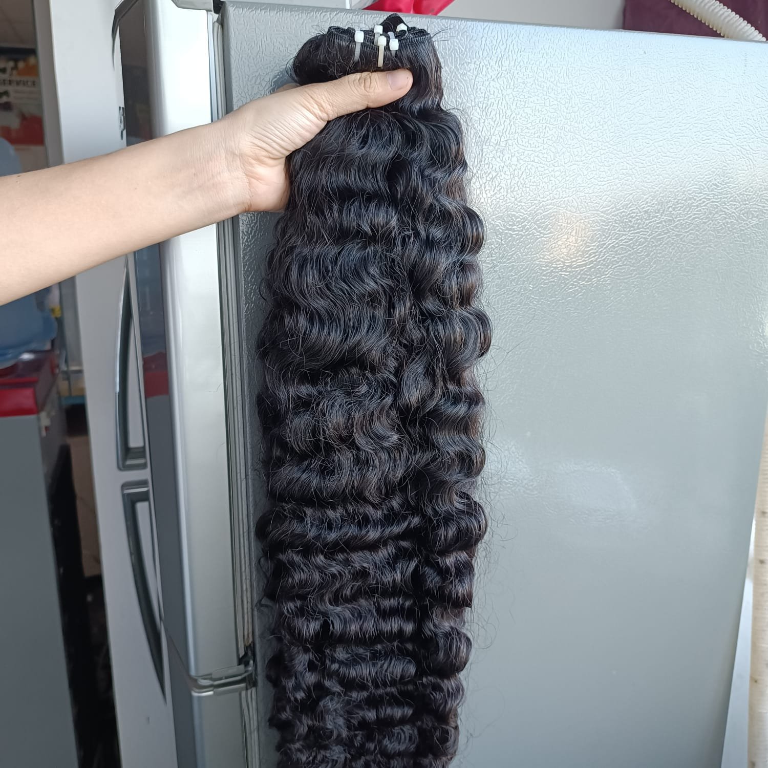 Unprocessed raw virgin Natural wave Burmese curly hair wholesale vietnamese human hair extension in Vietnam