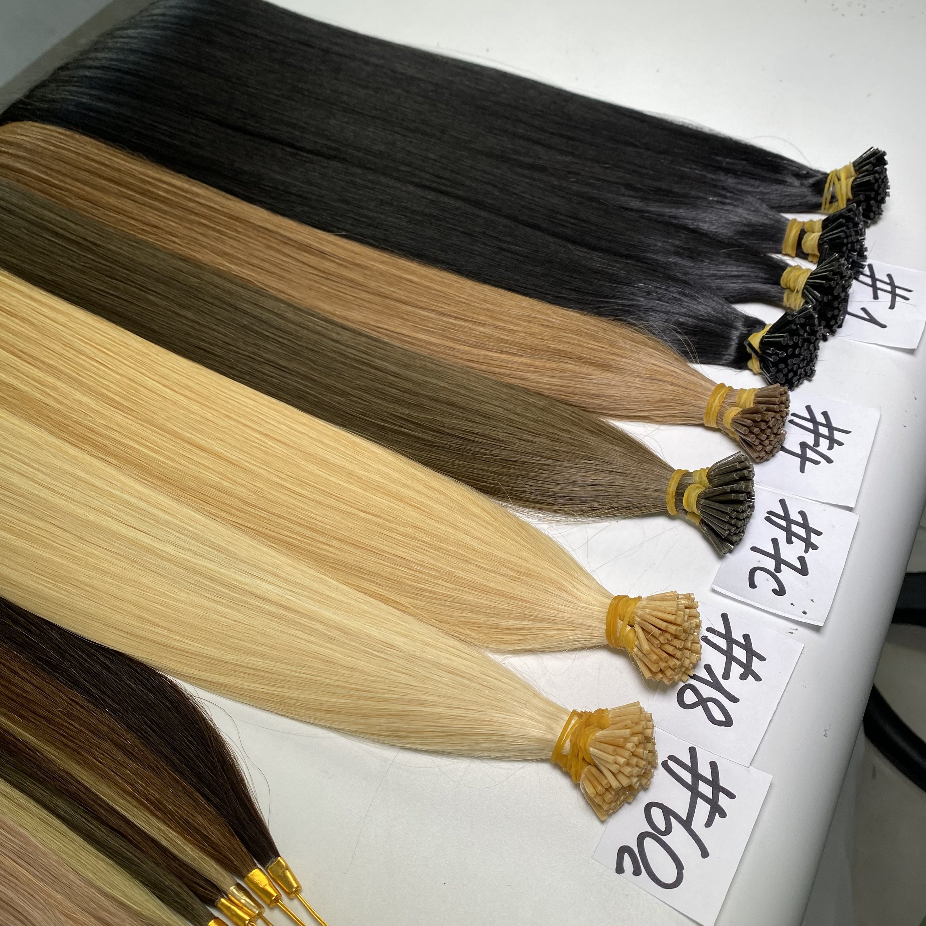 8''-40'' I Tip Human Hair Extensions Virgin Human Hair Keratin Raw Vietnamese Cuticle Aligned Hair Double Drawn