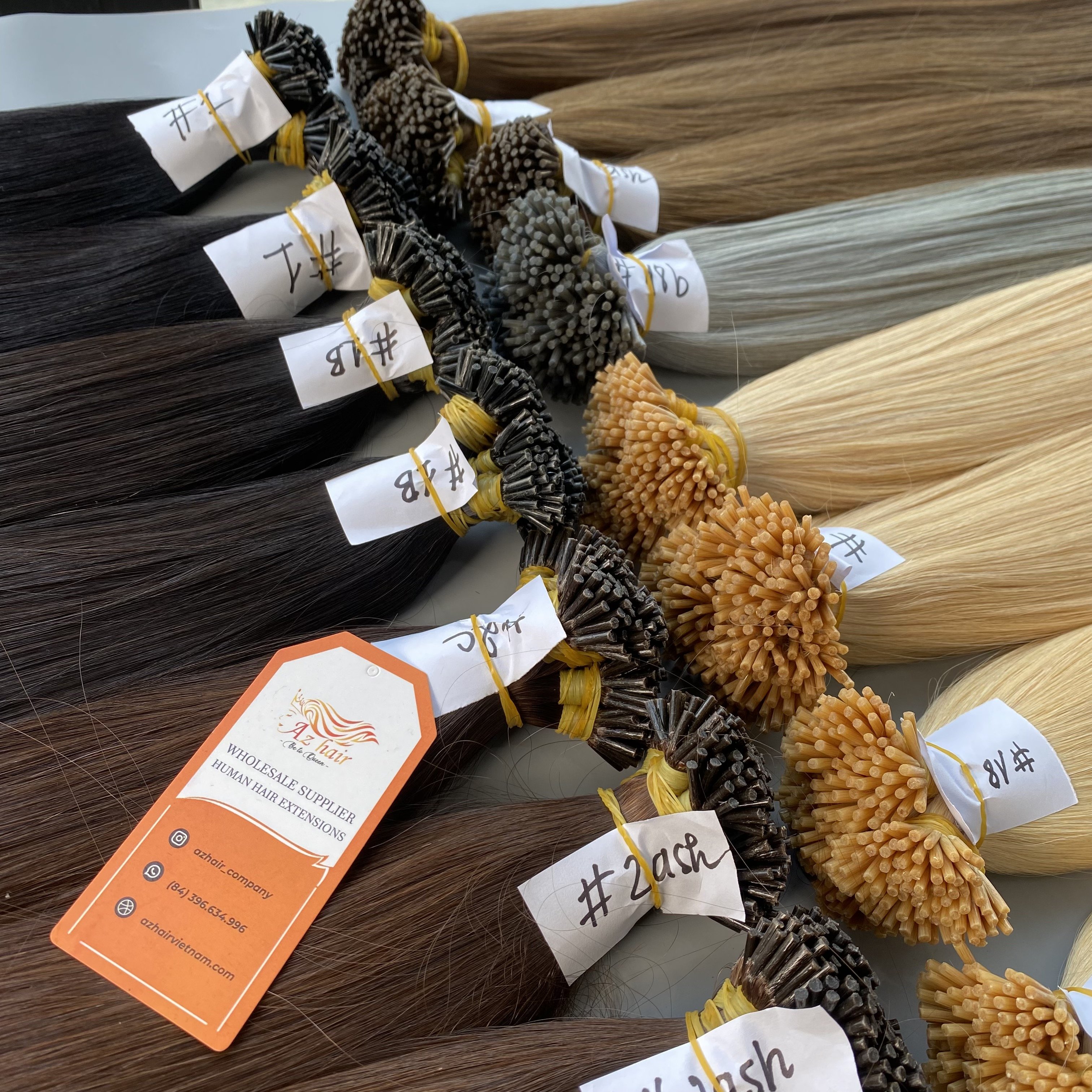 8''-40'' I Tip Human Hair Extensions Virgin Human Hair Keratin Raw Vietnamese Cuticle Aligned Hair Double Drawn