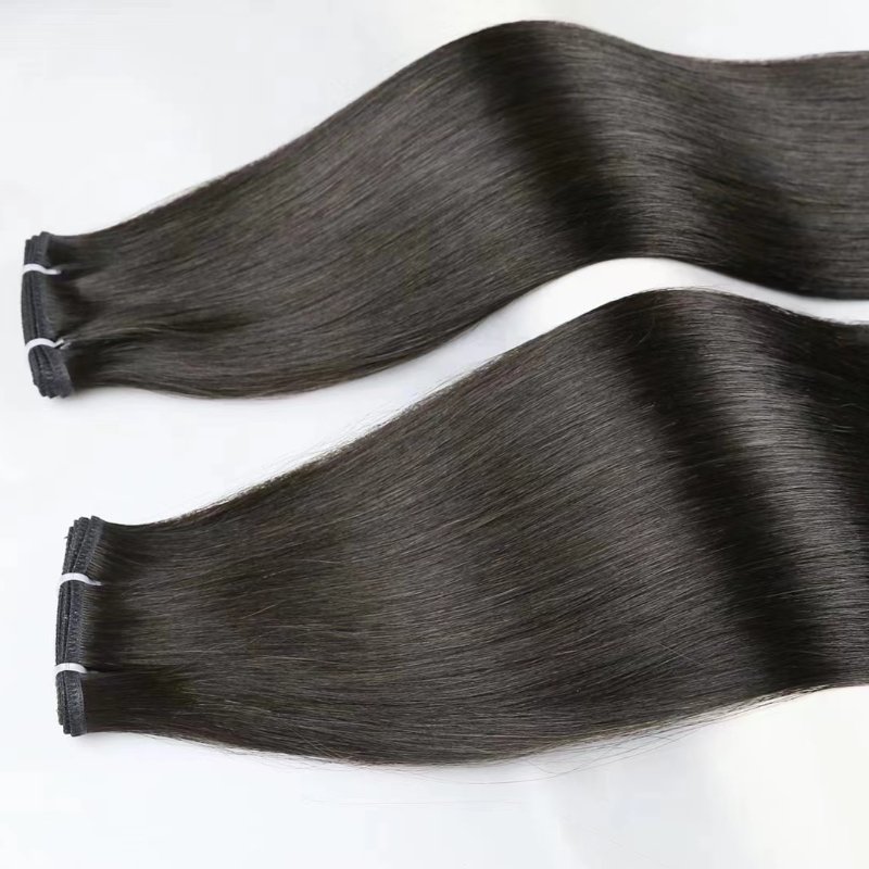 Top Notch 100% Chinese Remy Human Hair Extensions Soft and Shiny No Shedding Flat Weft Hair Extensions