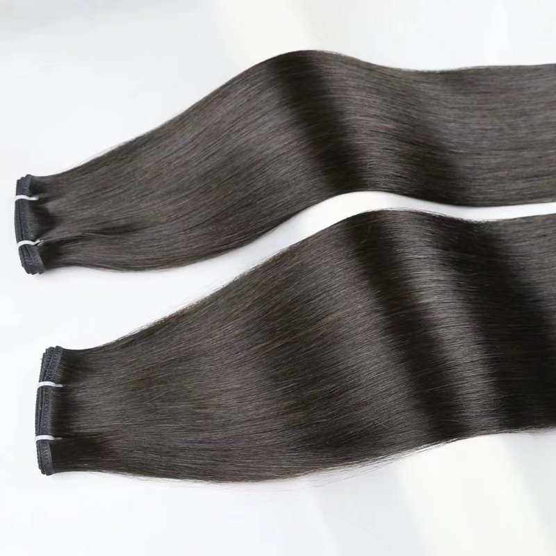Top Notch 100% Chinese Remy Human Hair Extensions Soft and Shiny No Shedding Flat Weft Hair Extensions