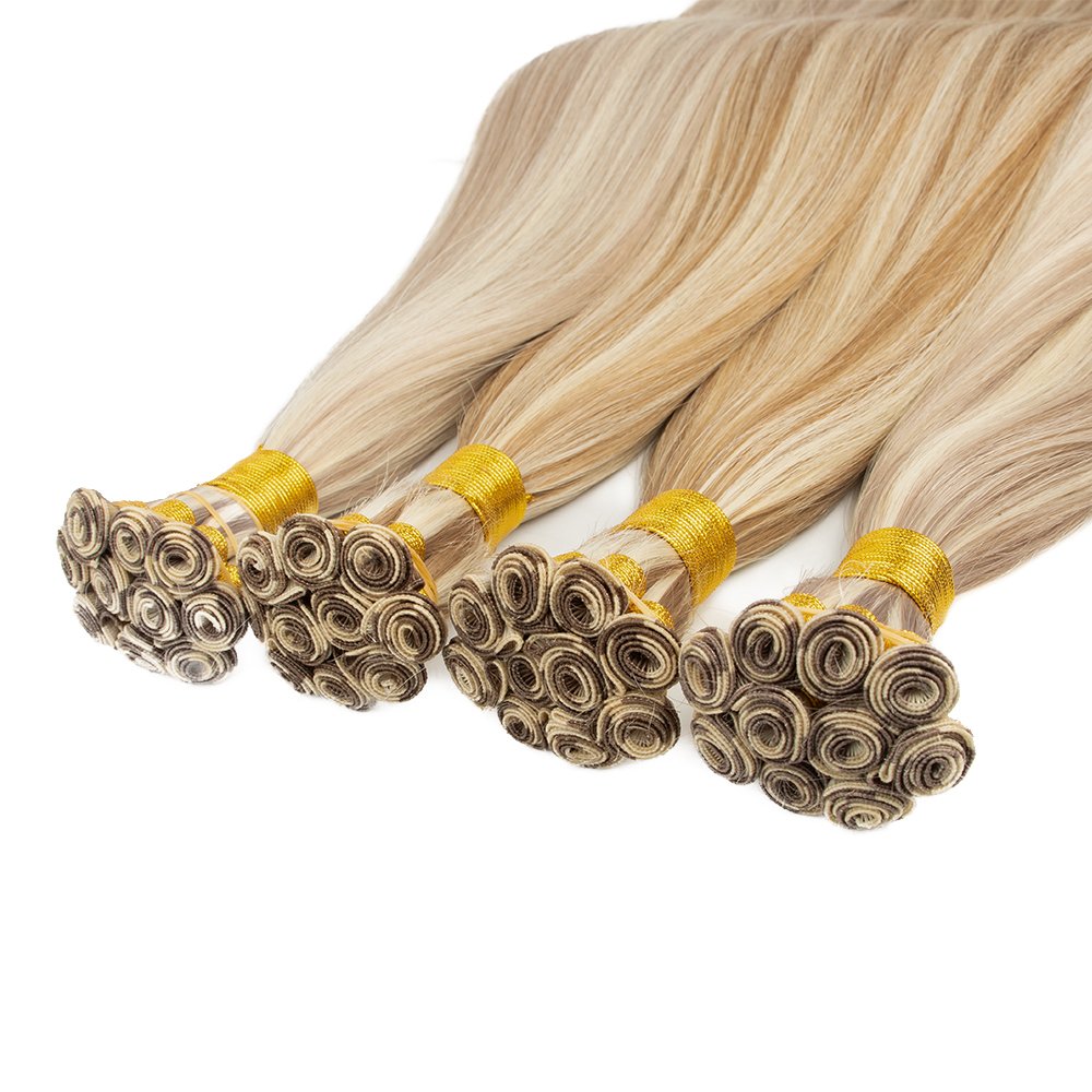 Luxury Hair Brand 100% Human Remy Russian Hair Double Drawn Hand Tied Weft Human Hair Extensions