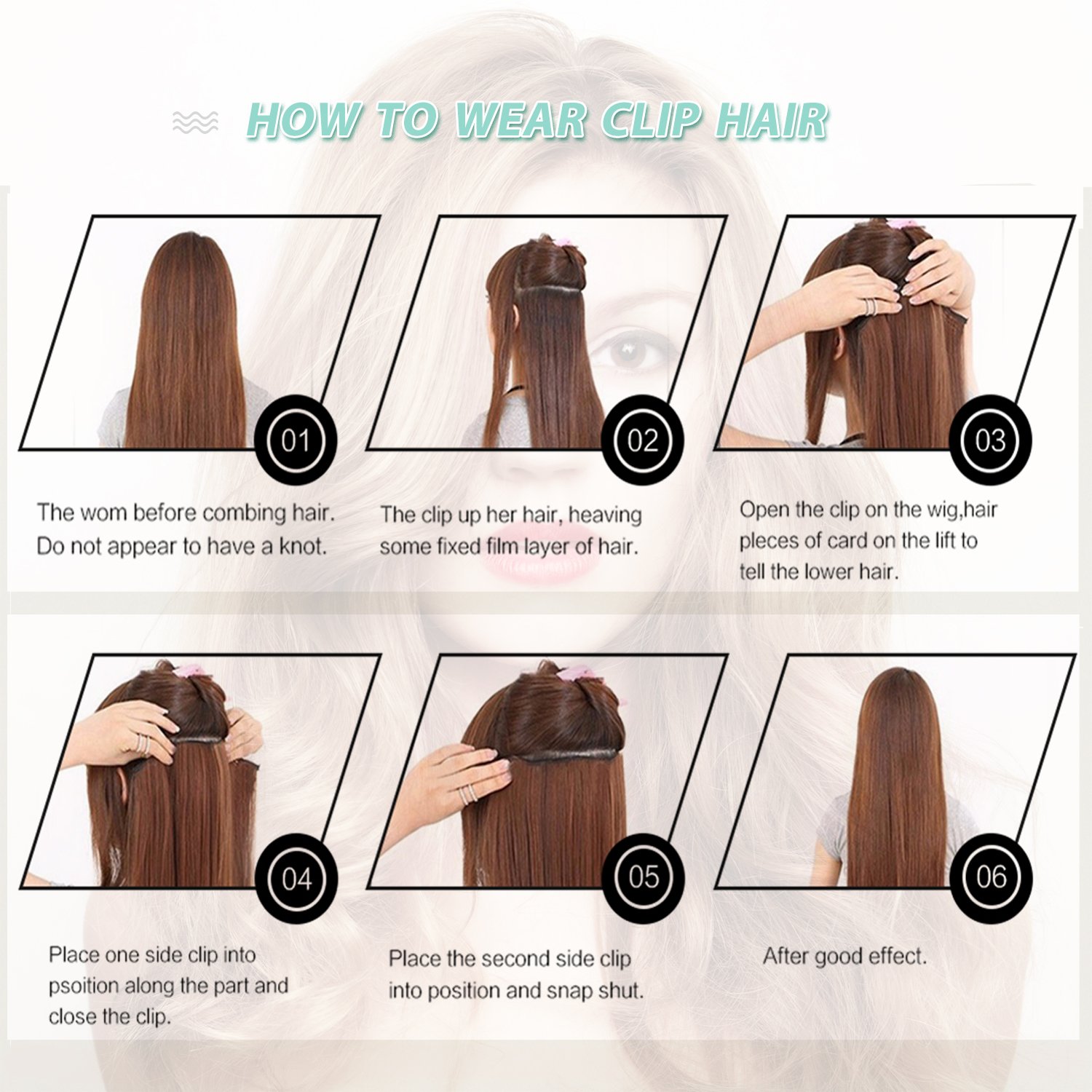 Yamei Seamless 100% Brazilian Remy Clip In Hair Extension Brazilian Hair Clip In Human Hair Extensions