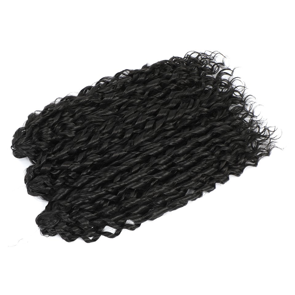 Jessica 22 Inch Deep Wavy Twist Crochet Hair Synthetic Afro Curly Hair Crochet Braids Ombre Brown Braiding Hair Extensions