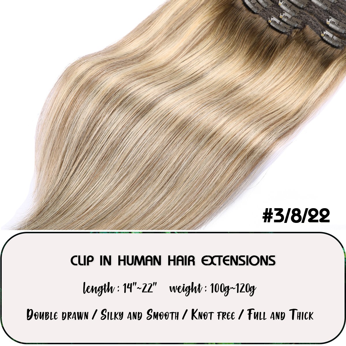 High quality virgin Remy European human Hair Balayage Color full thciness clip Ins human Hair Extensions