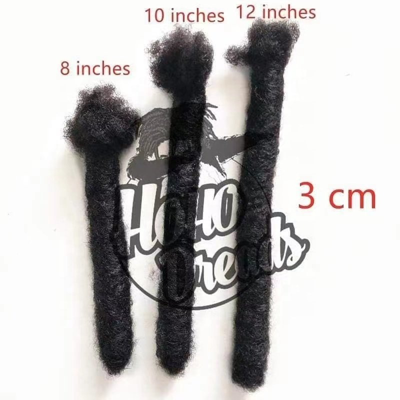Human Hair Jimboo Wicks Huge Afro Kinky Locs Extension Wild Dreadlocks Style for Man Wicks Extension