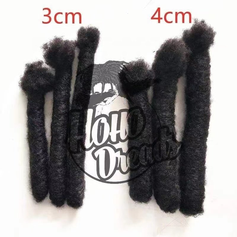 Human Hair Jimboo Wicks Huge Afro Kinky Locs Extension Wild Dreadlocks Style for Man Wicks Extension
