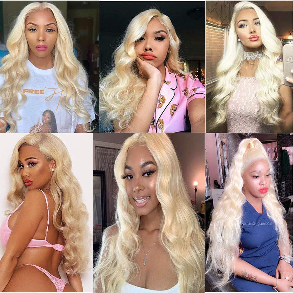 XBL US Warehouse Mink Brazilian Hair Raw Virgin Cuticle Aligned Hair 613 Blonde Body Wave Human Hair Weaving Bundles Vendor