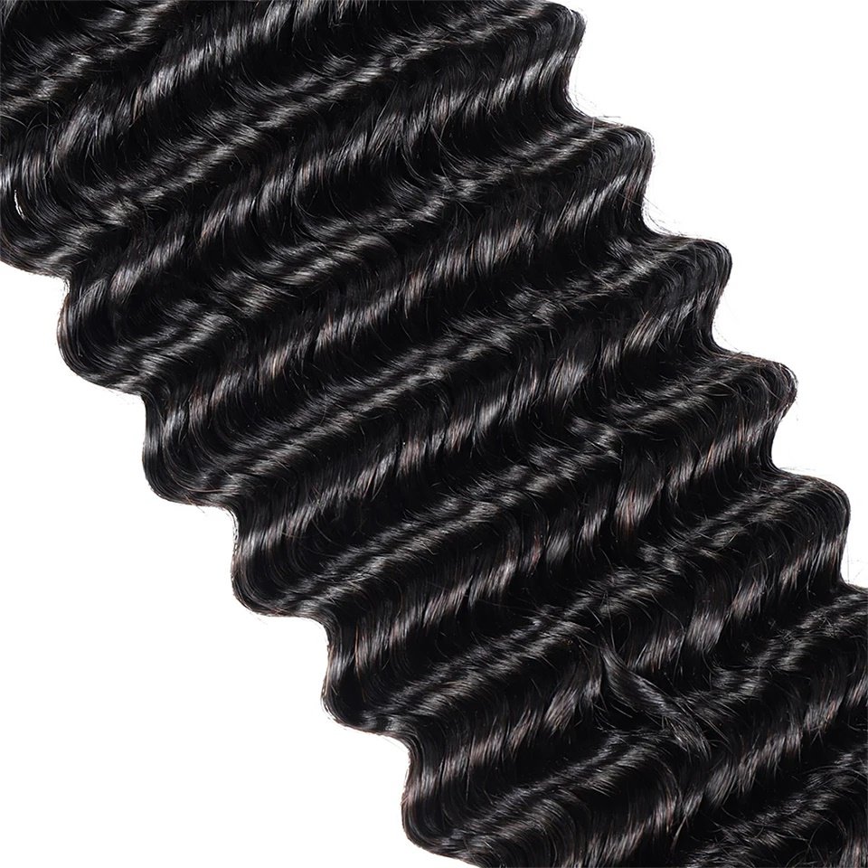 Deep Wave Bulk Human Hair For Braiding Body Wave 100% Unprocessed Bulk Extensions No Weft Water Curly Human Hair For Braiding