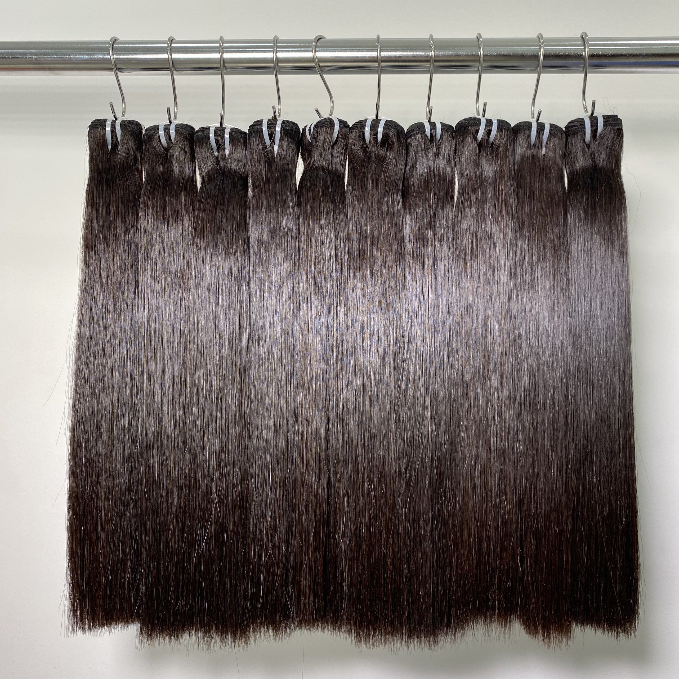 High Quality Raw Human Hair Supplier 100% Natural Raw Vietnamese Human Hair Extensions Super Silky Bone Straight Bundles