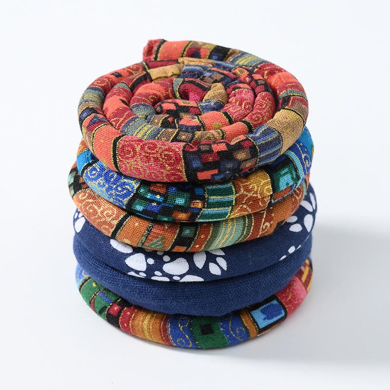 Bendable Headband Ethnic Style Wire Hair Rope High Ponytail Spiral Lock Color Dreadlocks Long Hair