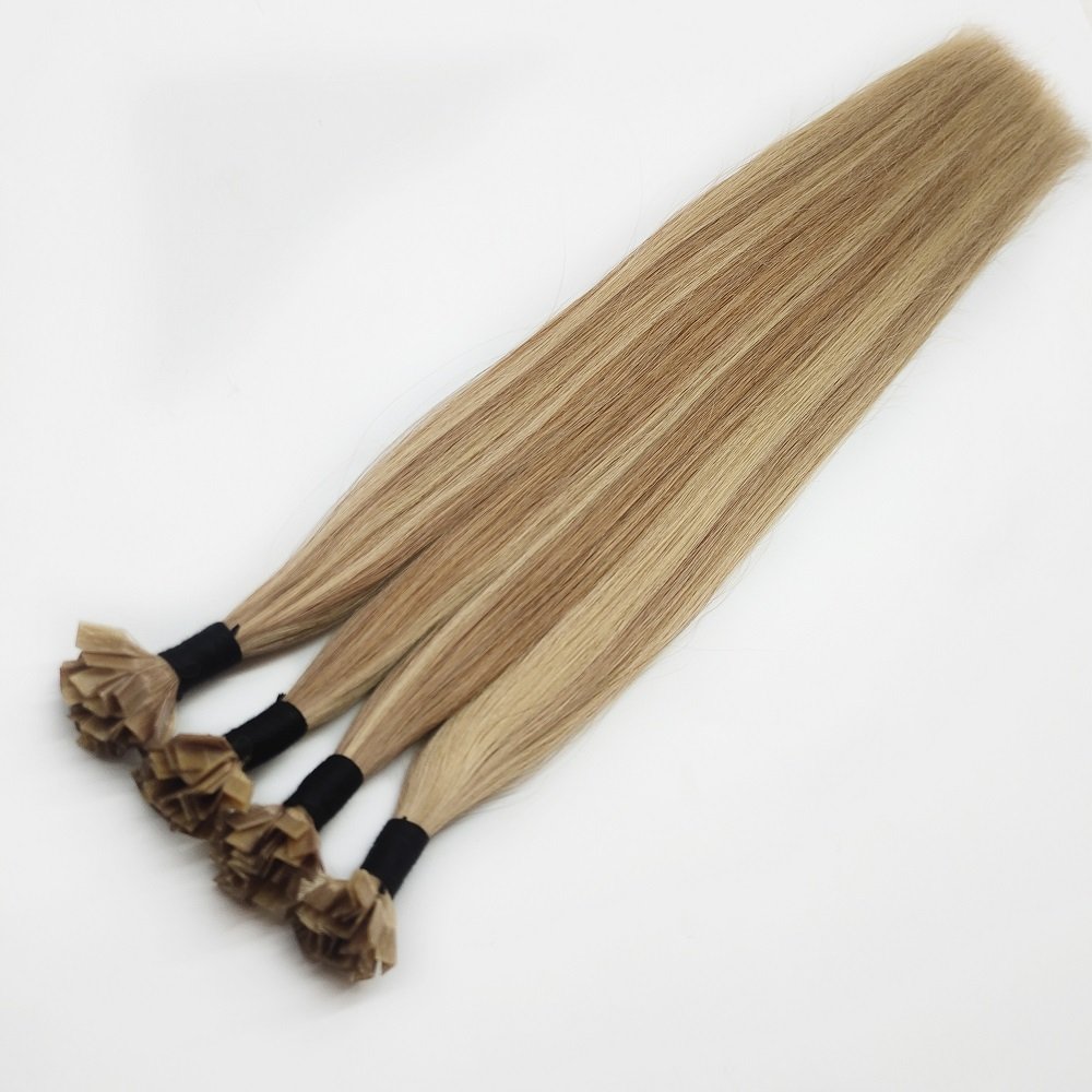 Juancheng Wholesale Factory Virgin Silky Straight Double Drawn Italian Keratin Glue Bond V Tip Human Hair Extension