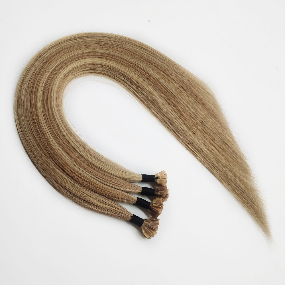 Juancheng Wholesale Factory Virgin Silky Straight Double Drawn Italian Keratin Glue Bond V Tip Human Hair Extension