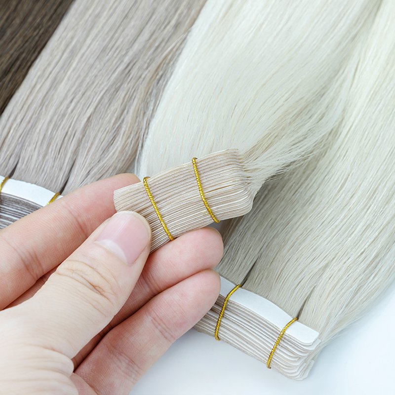 European Double Drawn Human Hair Tape in Hair extension Natural Remy Tape Hair Extensions
