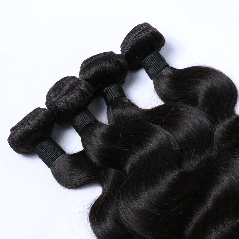 Aliexpress shipping free sample brazilian hair body wave black color hair 100% virgin unprocessed human hair