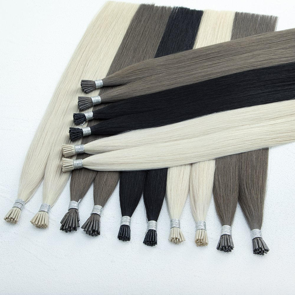 New Design Hair Extensions I Tip Russian Hair for Caucasian Free Logo & Packaging Design Healthy & Smooth