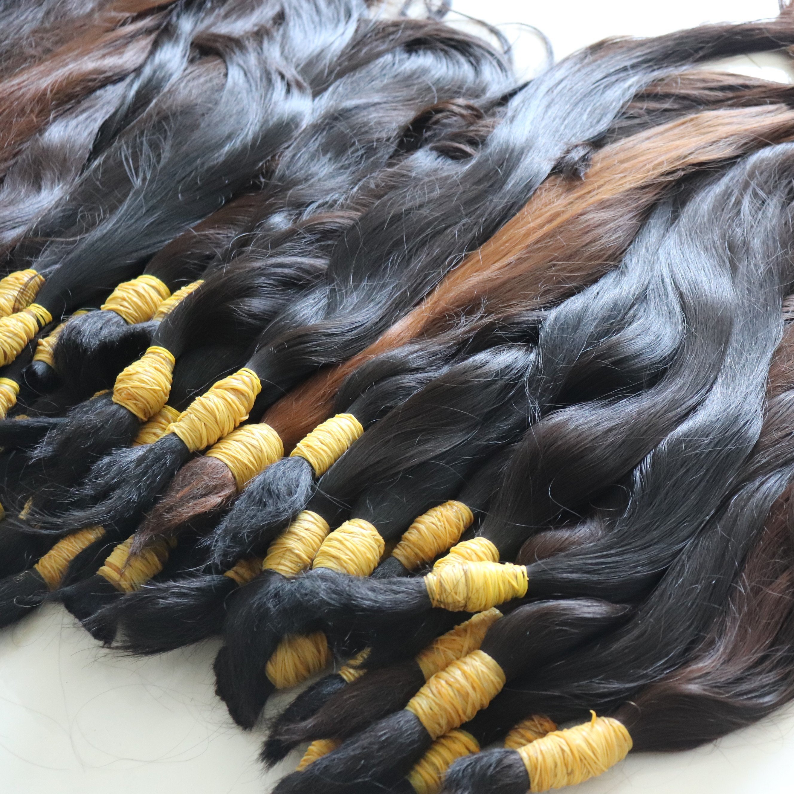 Human Hair Extensions 100% Raw Vietnamese Single Donor Bulk Straight Hair Natural Unprocessed Virgin Indian Hair Bulk
