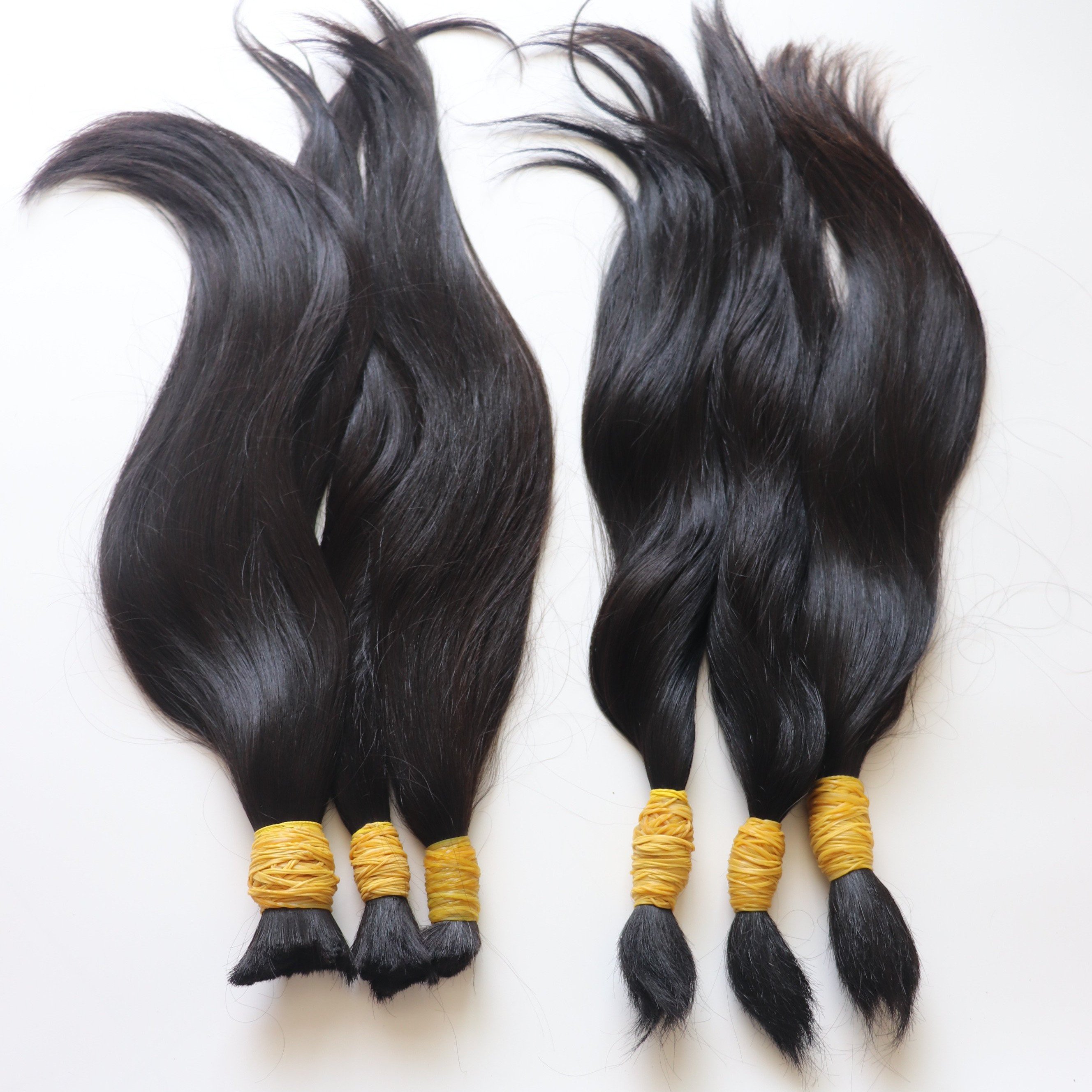 Human Hair Extensions 100% Raw Vietnamese Single Donor Bulk Straight Hair Natural Unprocessed Virgin Indian Hair Bulk