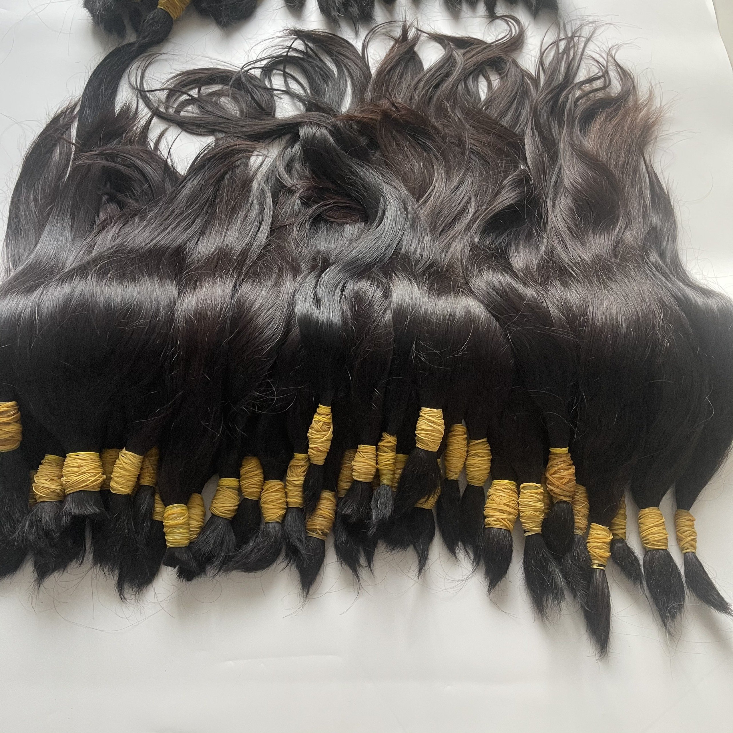 Human Hair Extensions 100% Raw Vietnamese Single Donor Bulk Straight Hair Natural Unprocessed Virgin Indian Hair Bulk