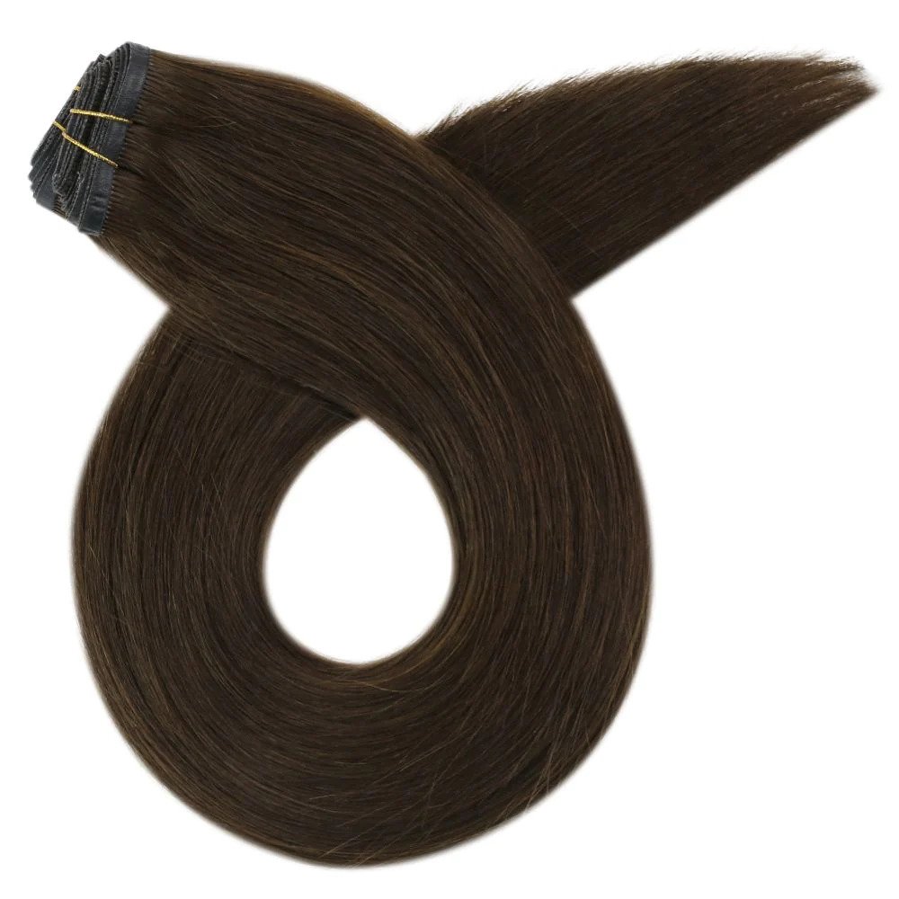 Fasimei 100% Russian Human Hair Smooth Natural Flat Weft Hair Extensions