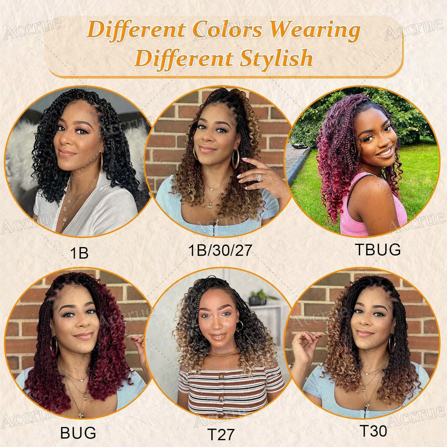 18 24 Inch Long Goddess Box Braids Crochet Hair Bohemian Hippie Synthetic Braiding Hair Pre-looped Box Braids with Curly Ends