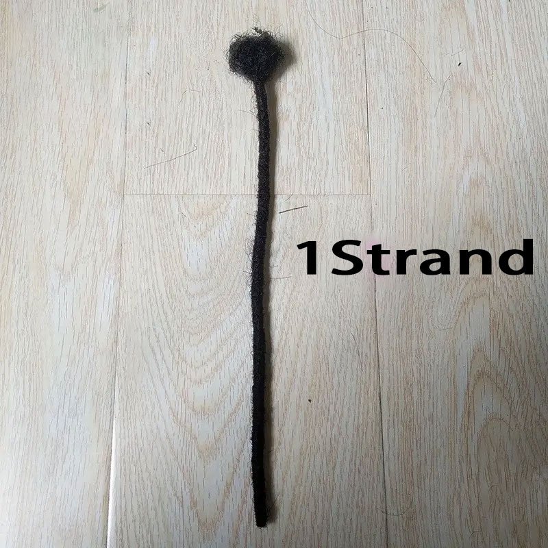 Wholesale Fast Shipping In Stock 100% Nature Hair Handmade 6inch-30inch 0.6cm Black Color Afro Kinky Curly Crochet Dreadlock