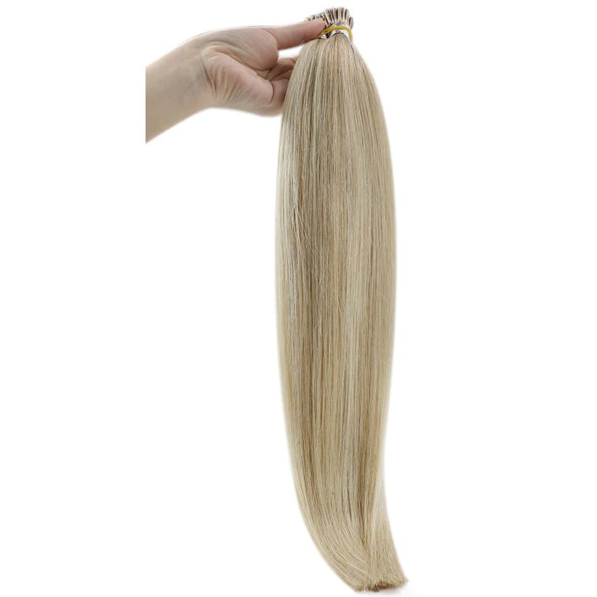 2024 Salon Quality Russian Hair Thick End With Different Ratio I-Tip Human Hair Extensions