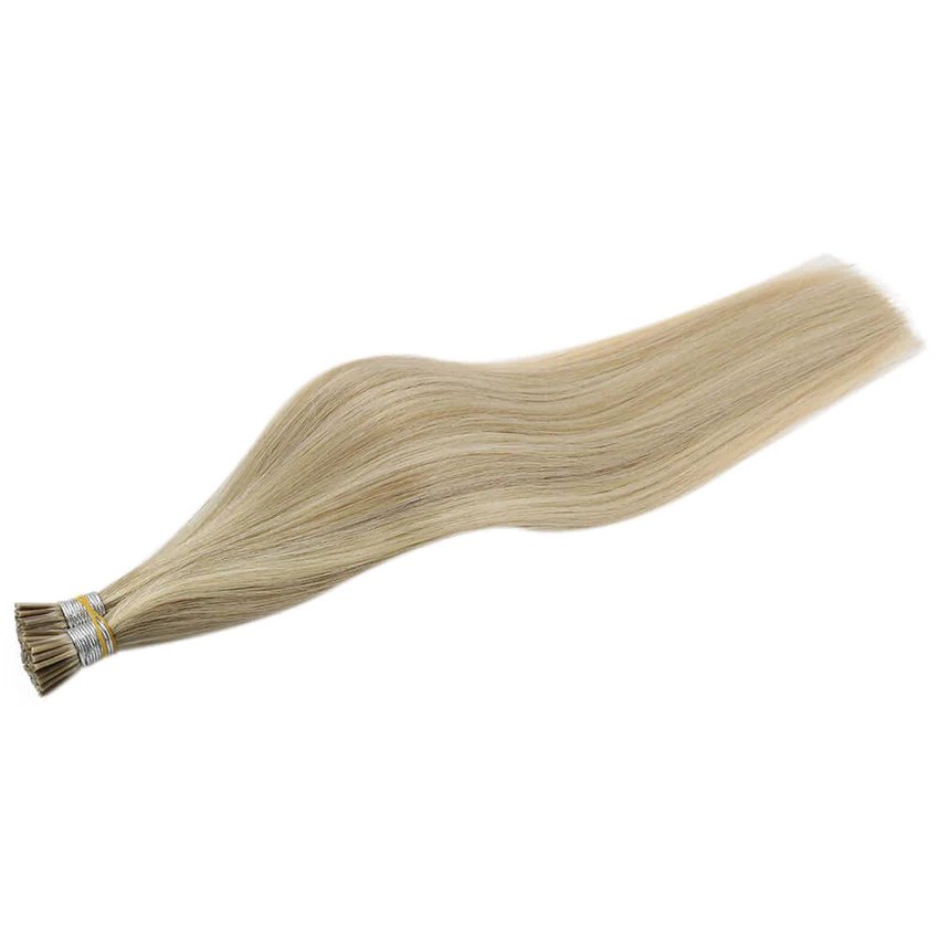 2024 Salon Quality Russian Hair Thick End With Different Ratio I-Tip Human Hair Extensions