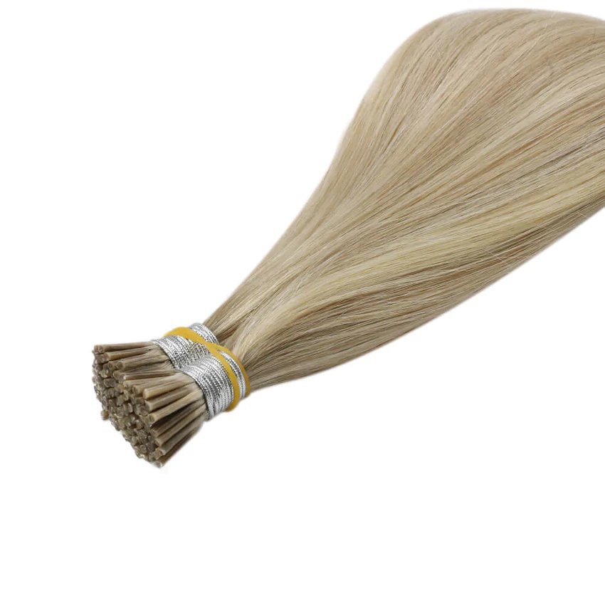 2024 Salon Quality Russian Hair Thick End With Different Ratio I-Tip Human Hair Extensions