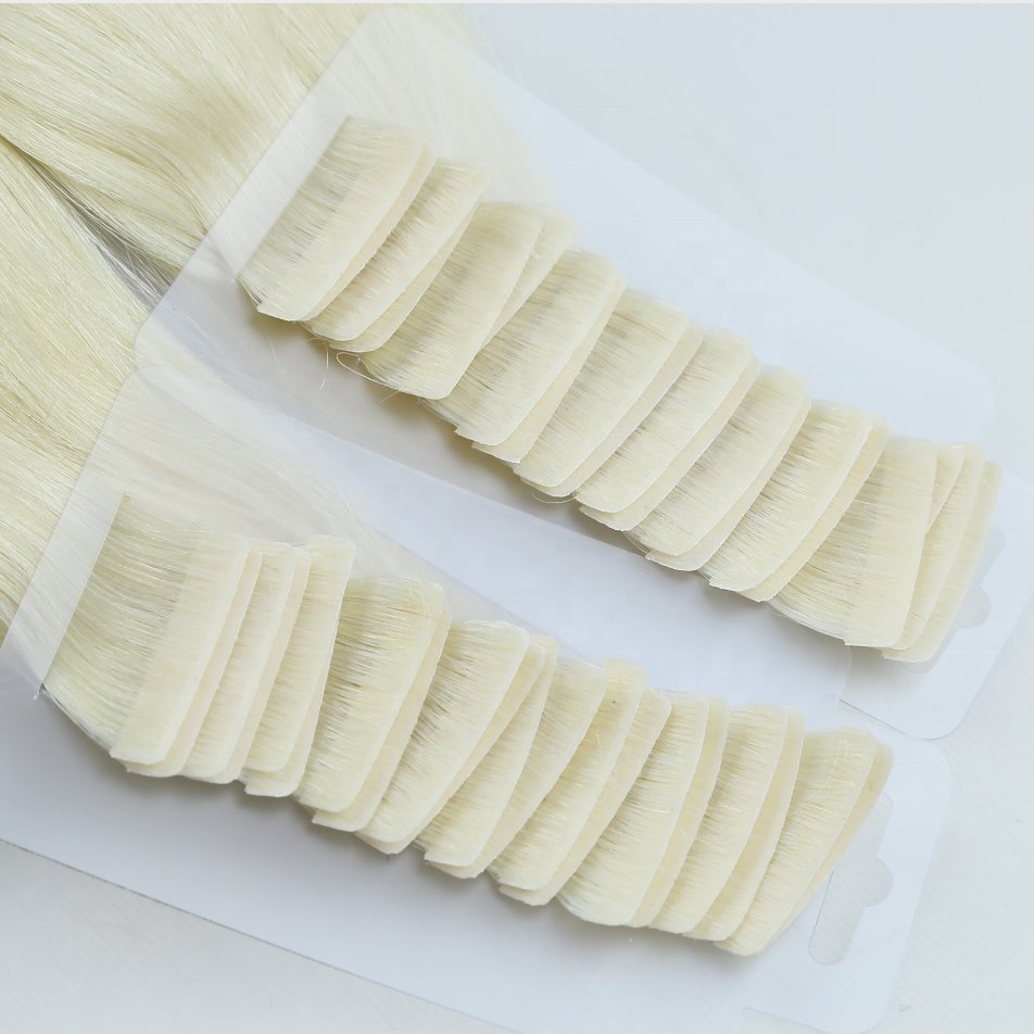 High Quality Seamless Virgin Pu Injected Tape 100% Human Hair Extension Per Capelli Biadesive Invisible Tape In Extensions