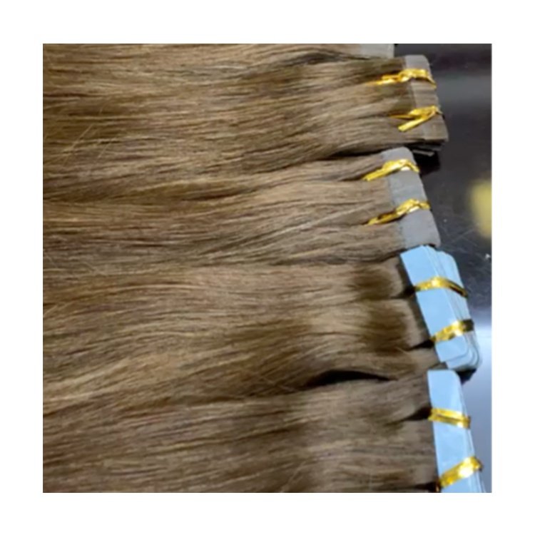 Wholesale 12A Grad Virgin 100% Indian Human Hair Extensions Double Drawn Injected Tape Natural Remy Bundle