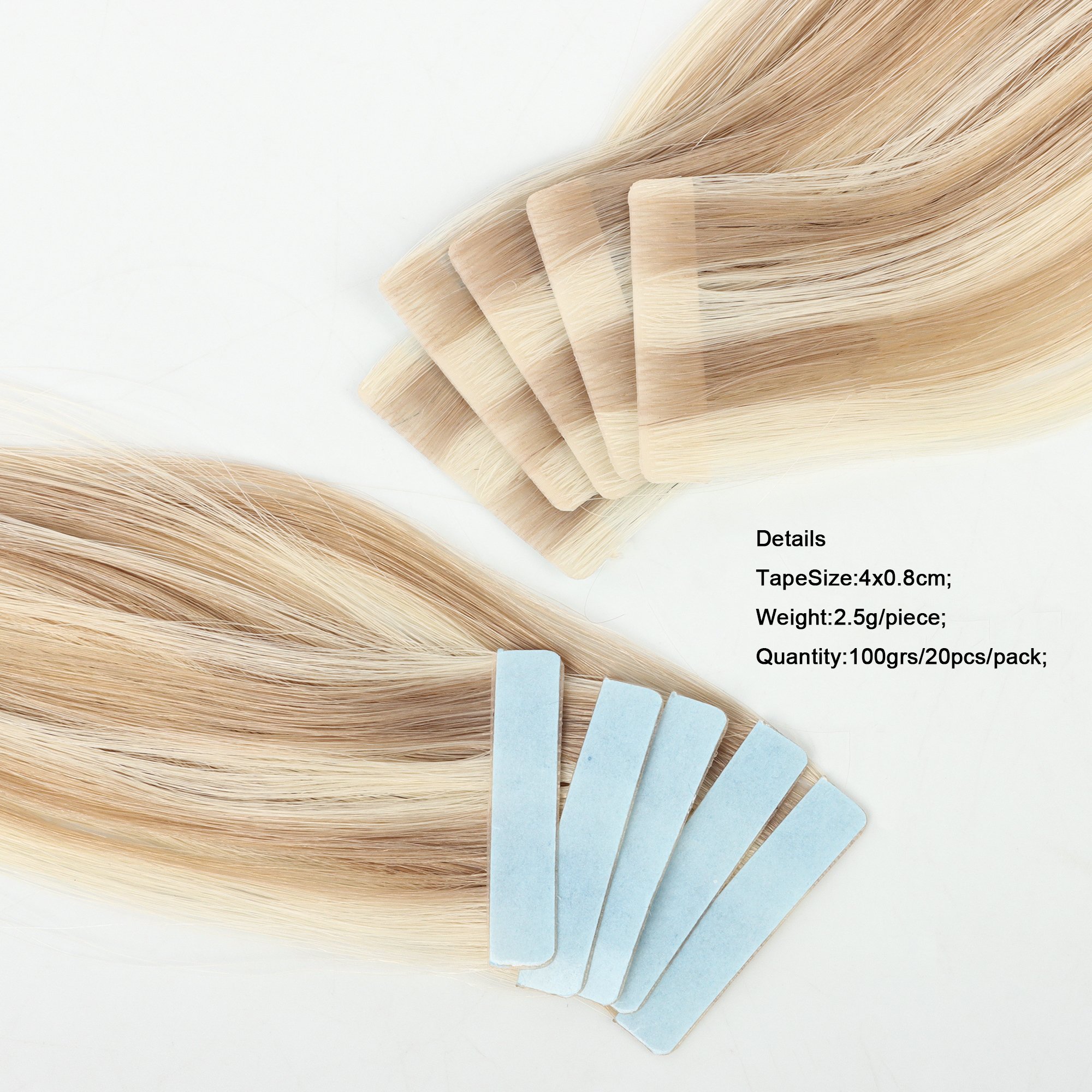 Factory Luxury 13A Virgin Cuticle Aligned injected Tape Human Hair Extensions Invisible Seamless Tape in Tape Hair Extension