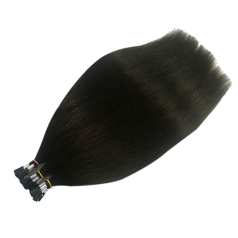 YADING Pre Bonded i Tip #1 14-24INCH Cuticle Aligned Hair Natural Remy Virgin Human Hair extensions Vendors