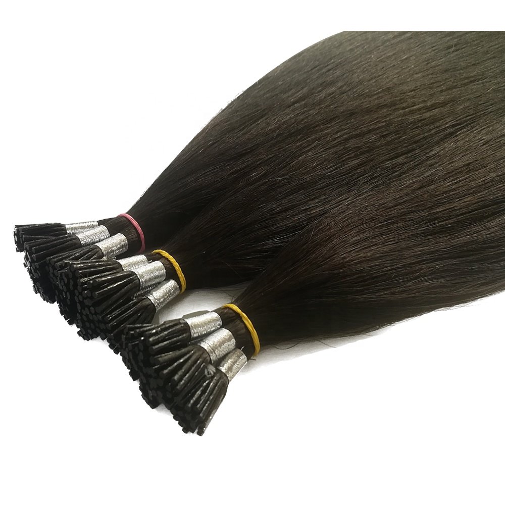YADING Pre Bonded i Tip #1 14-24INCH Cuticle Aligned Hair Natural Remy Virgin Human Hair extensions Vendors