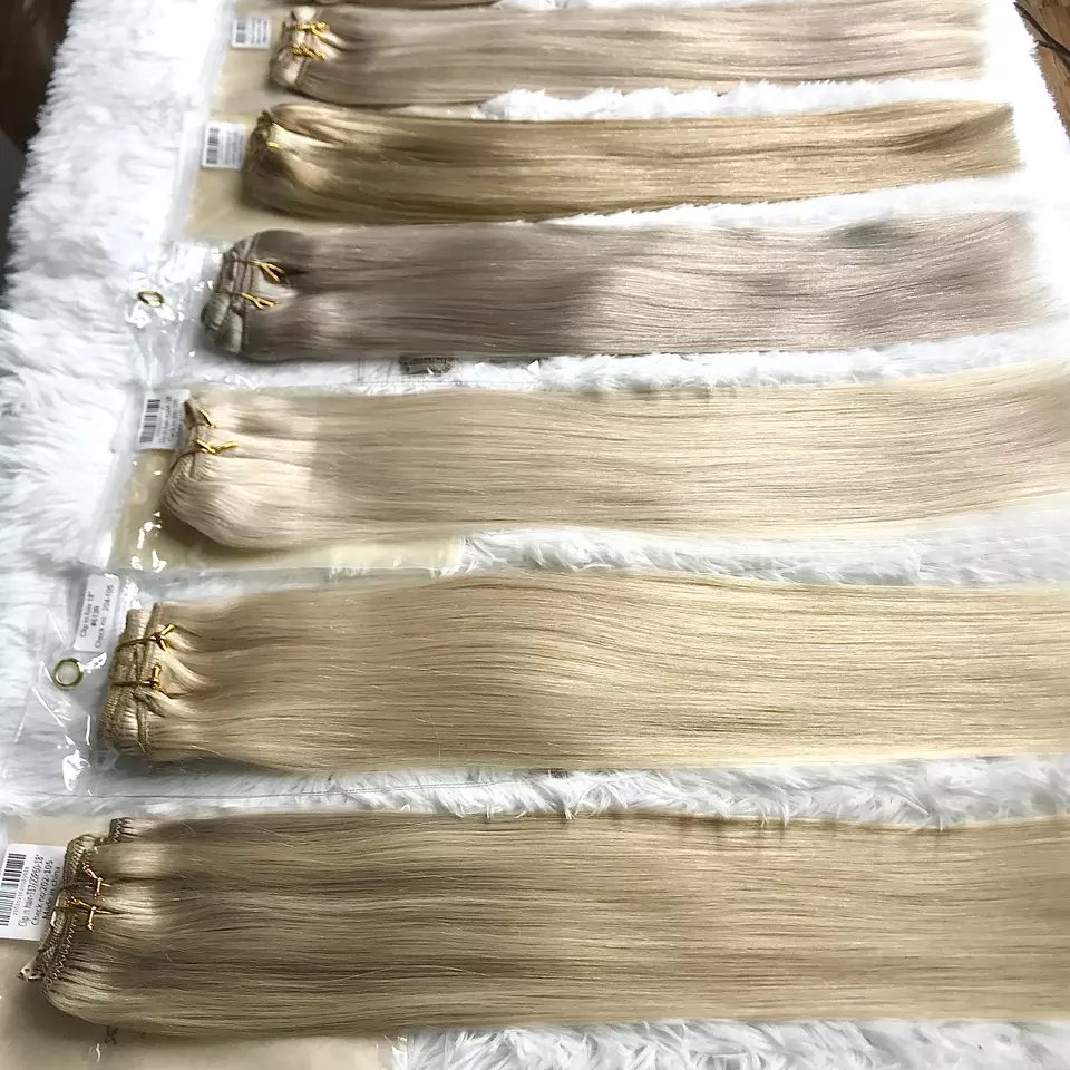 Remy Hair Double Weft Clip in Extension Human Hair Clip Extensions best selling top quality 100 virgin natural clip in