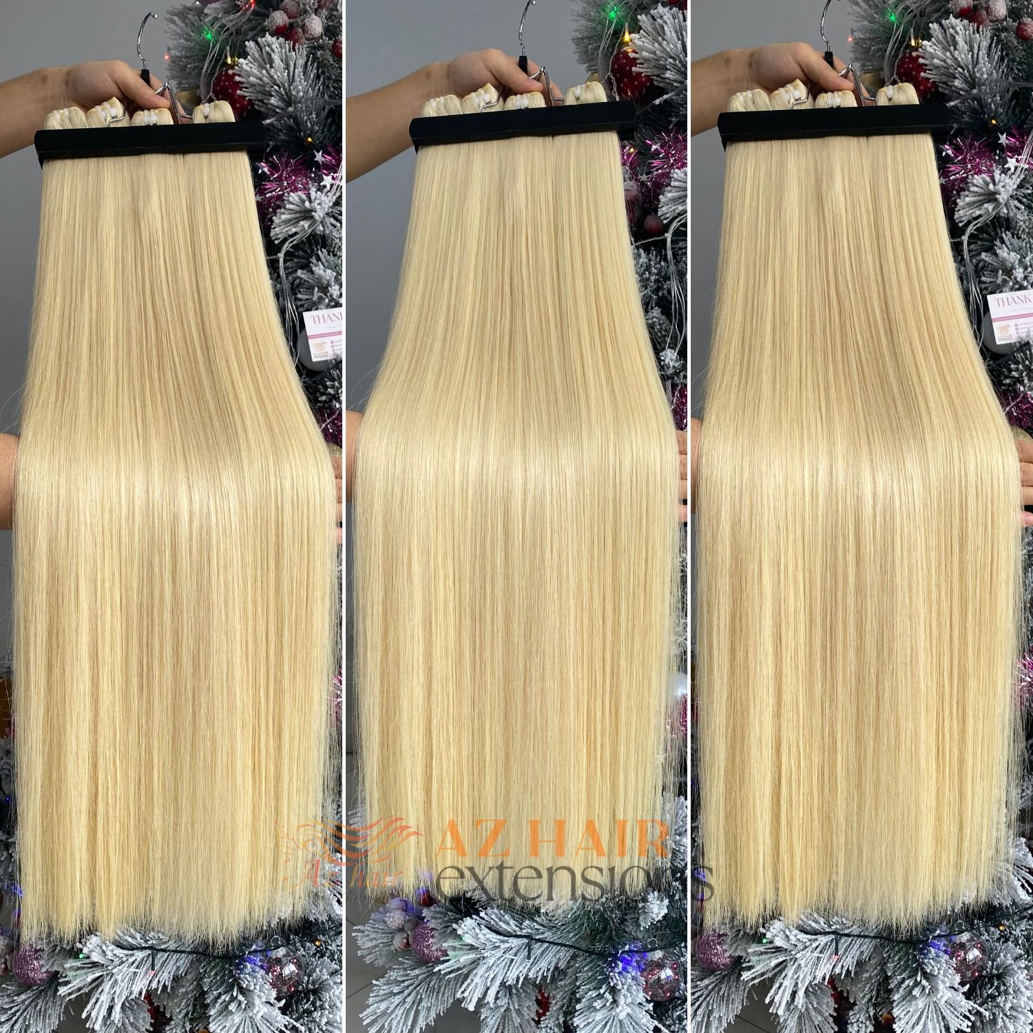 Top Quality Raw Vietnamese Hair Weft Blonde Color Super Double Drawn 100% Human Hair Extensions
