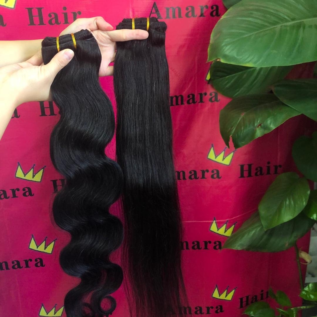 Amara Hot selling clip in hair extensions 100human hair wholesale remy hair extensions clip-in in stock