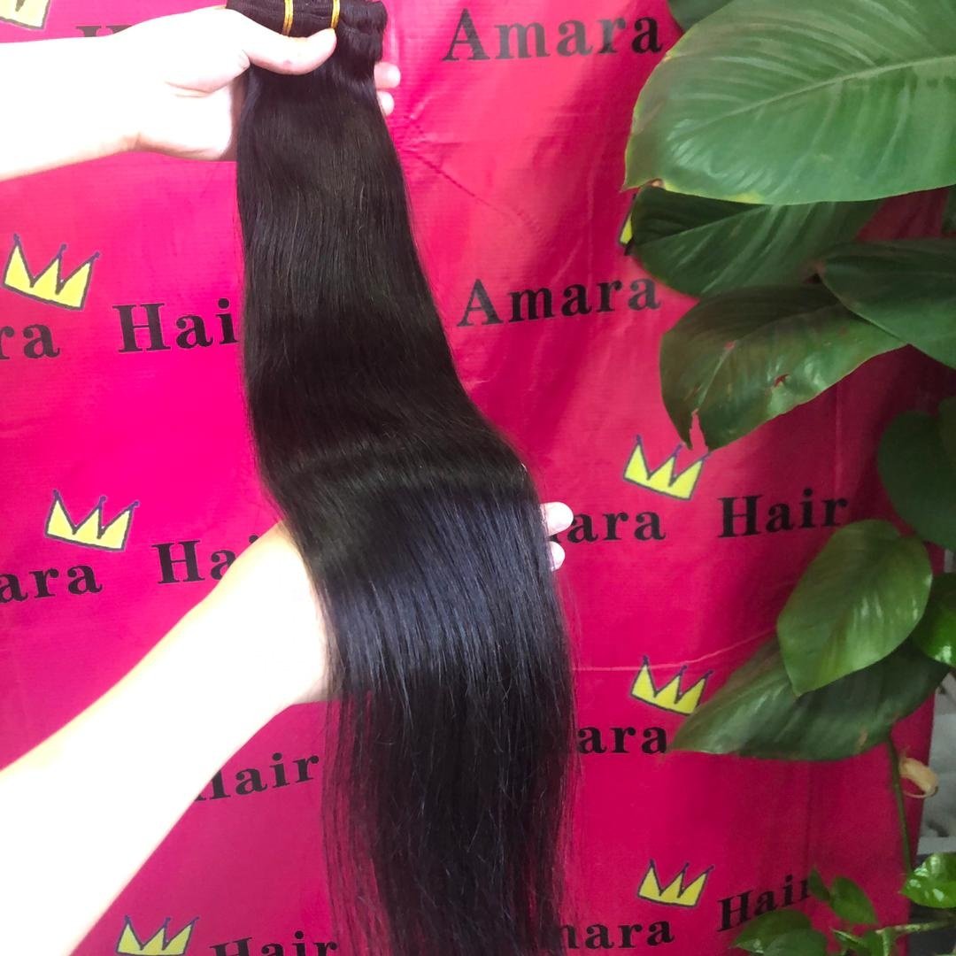 Amara Hot selling clip in hair extensions 100human hair wholesale remy hair extensions clip-in in stock