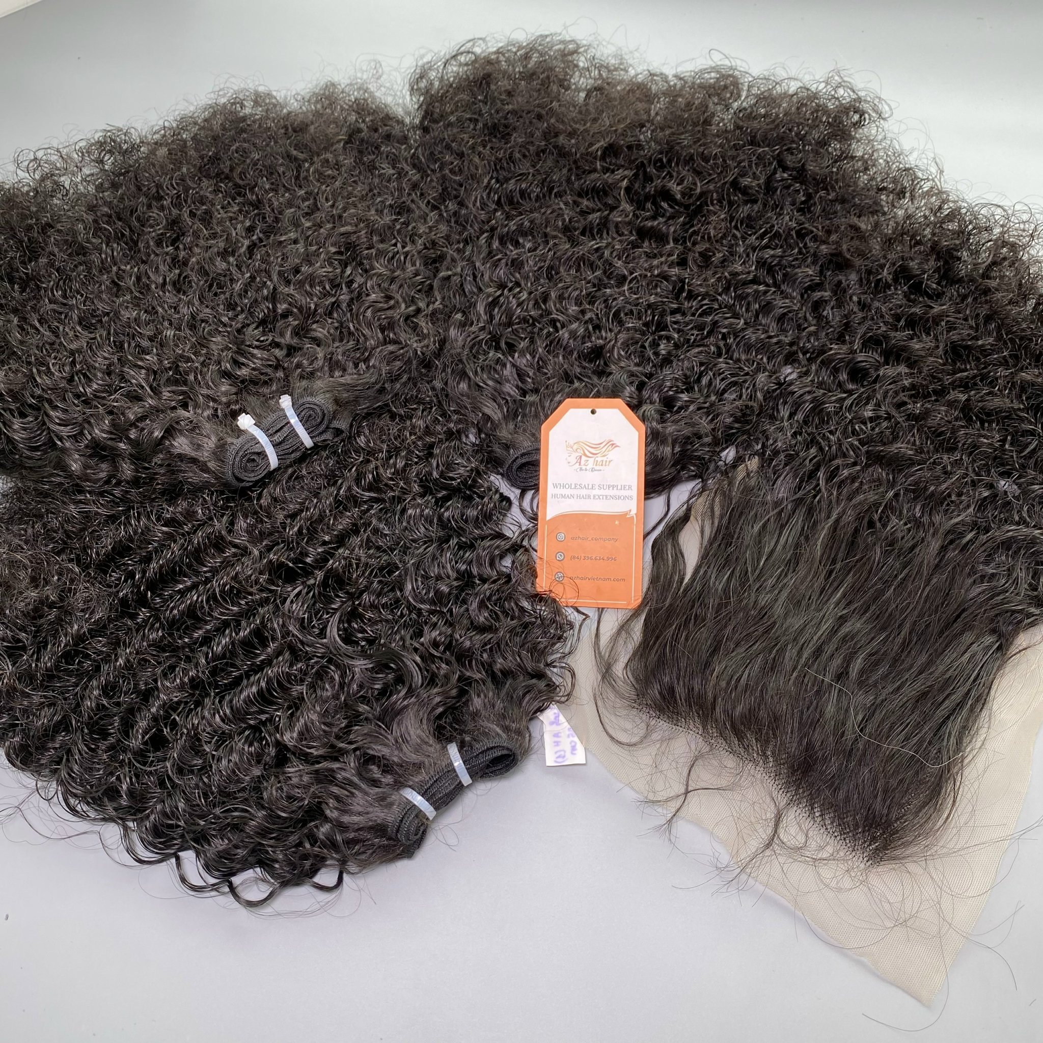 Super Double Drawn Burmese Curly Hair 100% Vietnamese Remy Human Hair Extensions Wholesale Price