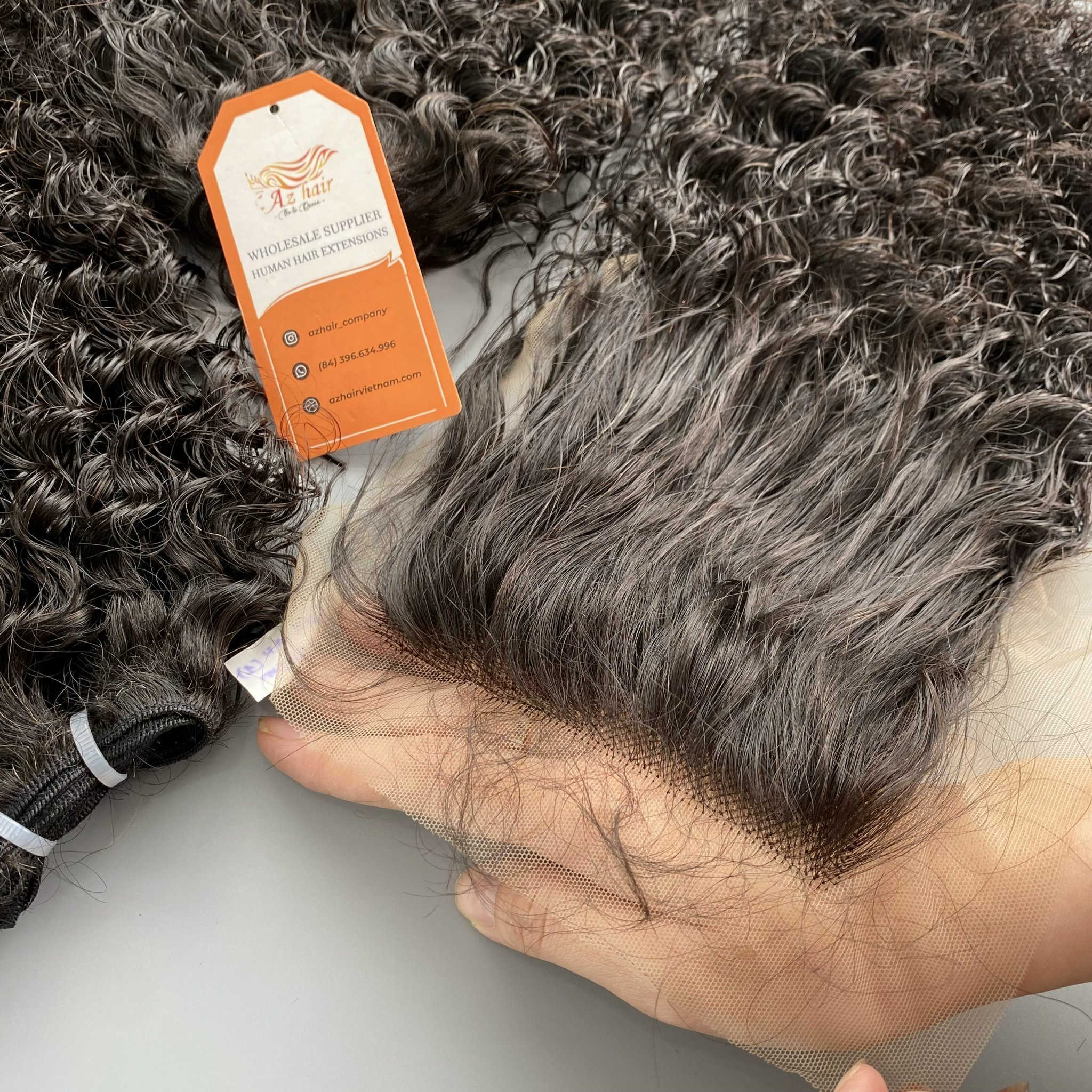 Super Double Drawn Burmese Curly Hair 100% Vietnamese Remy Human Hair Extensions Wholesale Price