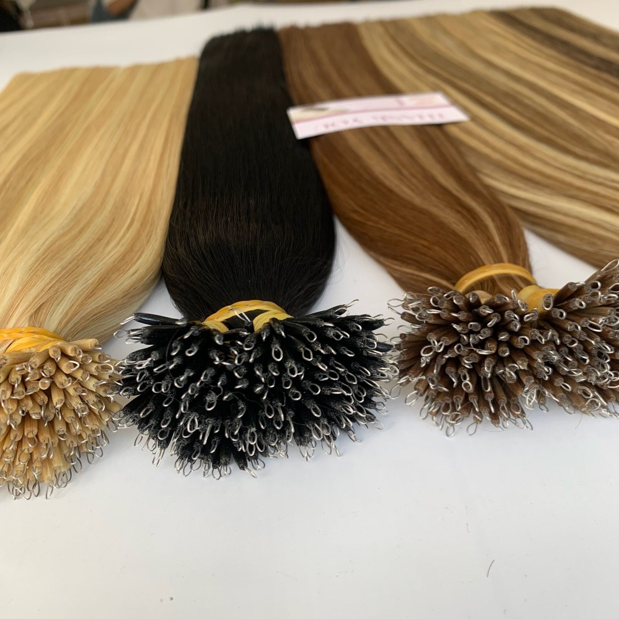 Hot Selling Virgin Cuticle Aligned Russian Hair 20 inch 22 inch Double Drawn Nano Tip Hair Extensions Human Hair Extension