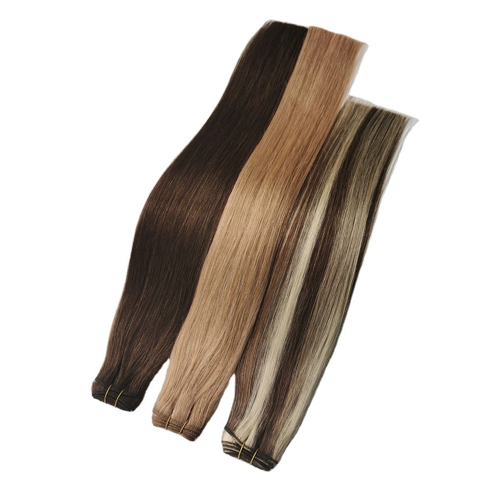Hair Weaving Extension Type and Machine Double Weft Hair Weft Virgin Human Hair Extensions From China