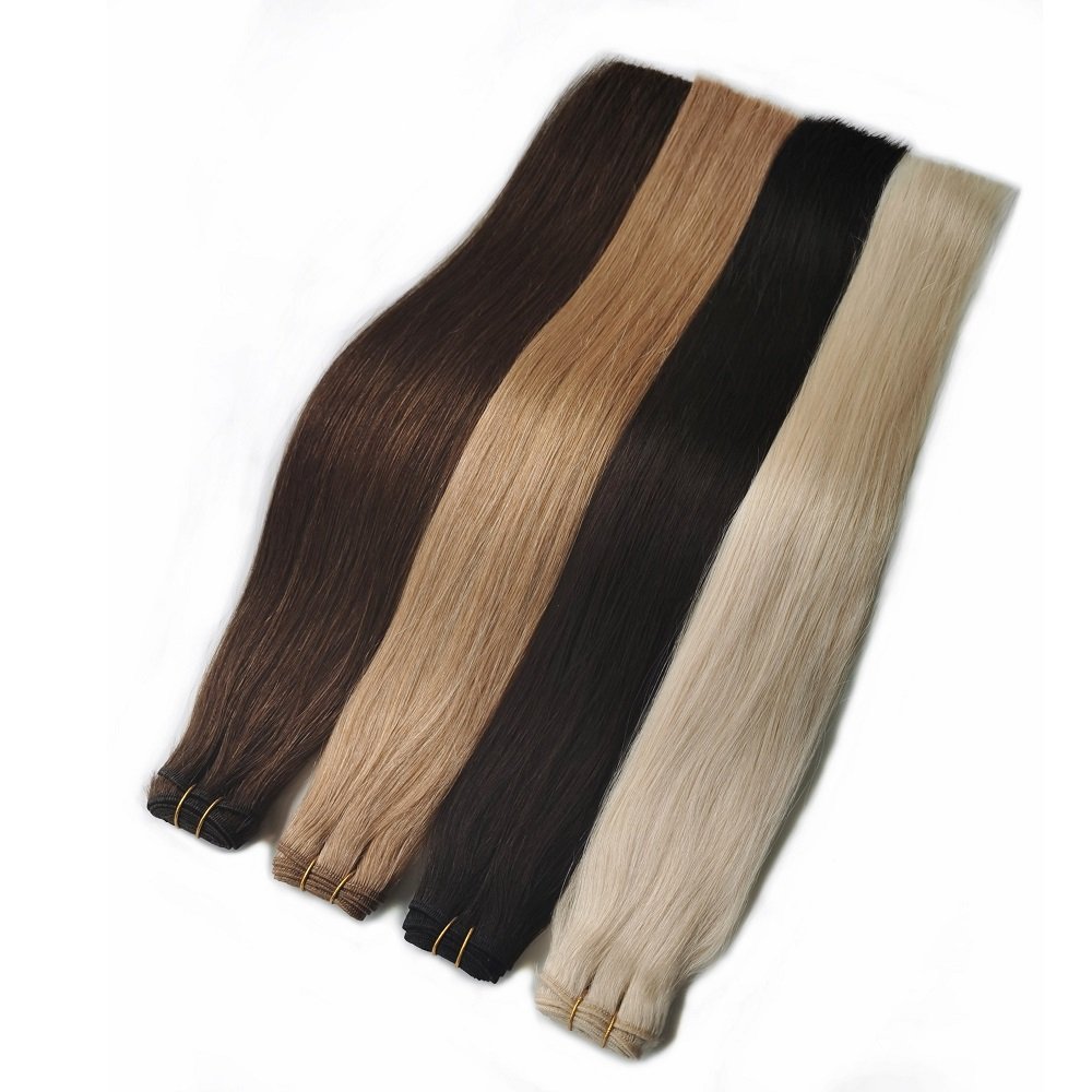 Hair Weaving Extension Type and Machine Double Weft Hair Weft Virgin Human Hair Extensions From China