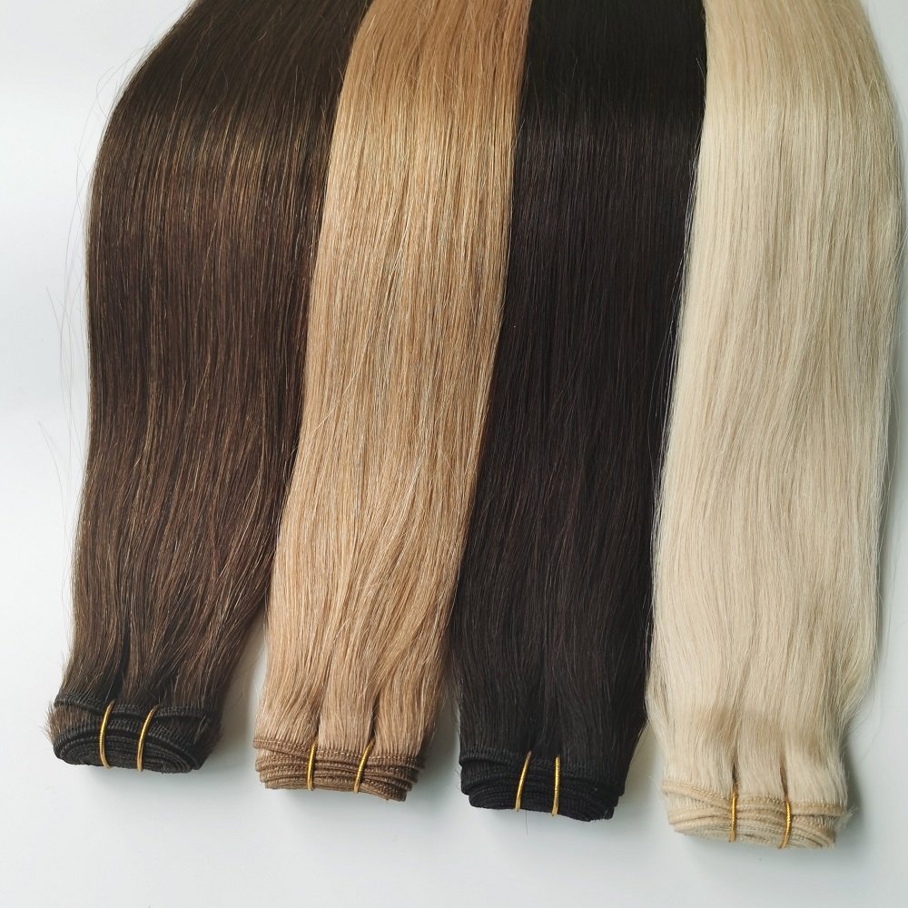Hair Weaving Extension Type and Machine Double Weft Hair Weft Virgin Human Hair Extensions From China