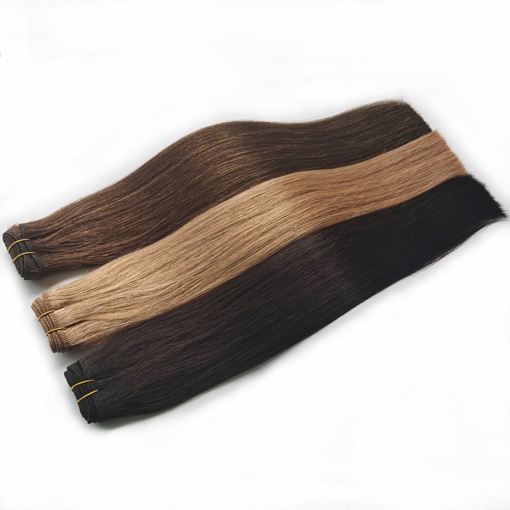 Hair Weaving Extension Type and Machine Double Weft Hair Weft Virgin Human Hair Extensions From China