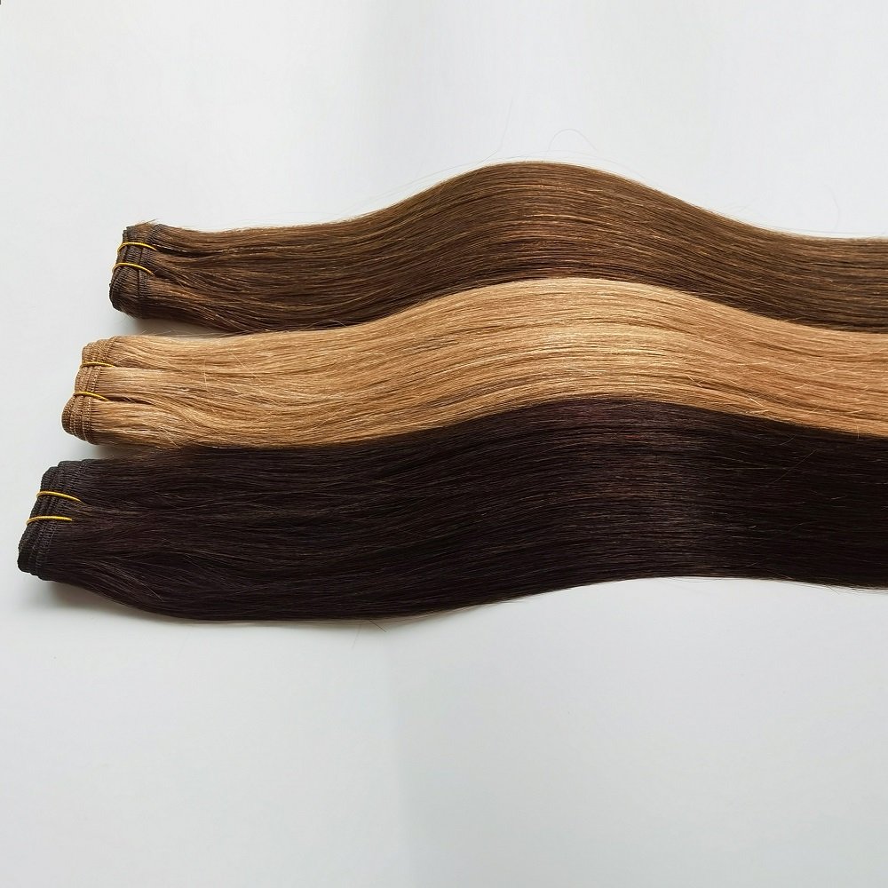 Hair Weaving Extension Type and Machine Double Weft Hair Weft Virgin Human Hair Extensions From China