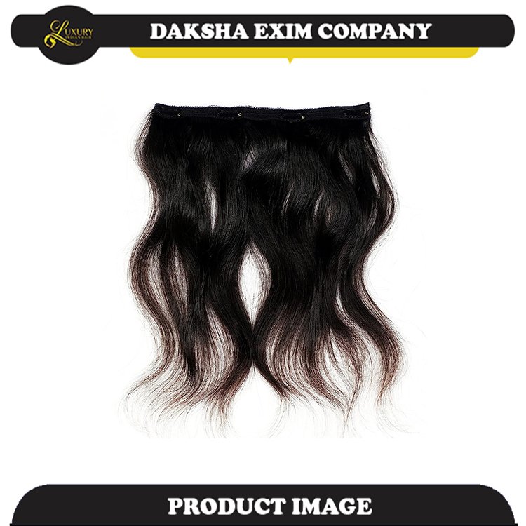Seamless Beauty Pure and Unprocessed Human Hair Extensions Wave Style Weft Bundle for Instant Length and Volume